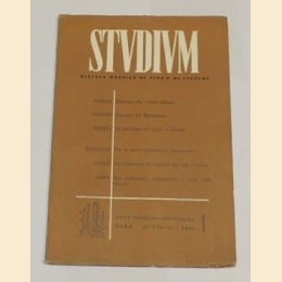 Studium. Rivista mensile di vita e di cultura, a. LVI, 1960