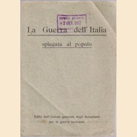 La Guerra dell’Italia spiegata al popolo