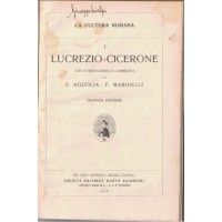 Lucrezio – Cicerone, con introduzione e commento di E. Aguglia ed F. Marinelli