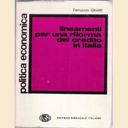 Olivetti, Lineamenti per una riforma del credito in Italia