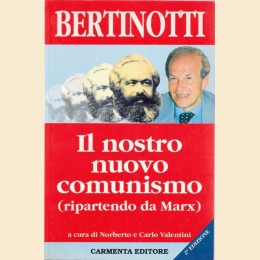 Bertinotti, Il nostro nuovo comunismo (ripartendo da Marx), a cura di N. e C. Valentini