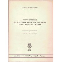 Rosmini, Breve schizzo dei sistemi di filosofia moderna e del proprio sistema, introduzione e commento di S. Femiano