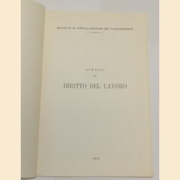 Scuola di applicazione dei carabinieri, Sinossi di diritto del lavoro 