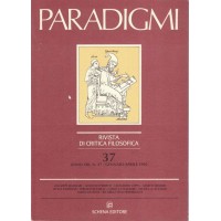 Paradigmi. Rivista di critica filosofica, a. XIII, n. 37, gennaio-aprile 1995