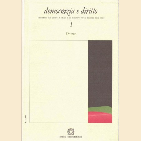 Destre, Democrazia e diritto, a. XXXIV, n. 1, gennaio-marzo 1994