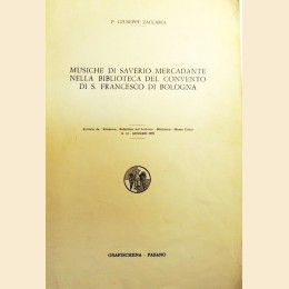 Zaccaria, Musiche di Saverio Mercadante nella biblioteca del convento di S. Francesco di Bologna