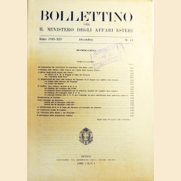 Bollettino del Ministero degli Affari Esteri, n. 12, dicembre 1935