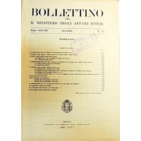 Bollettino del Ministero degli Affari Esteri, n. 12, dicembre 1935